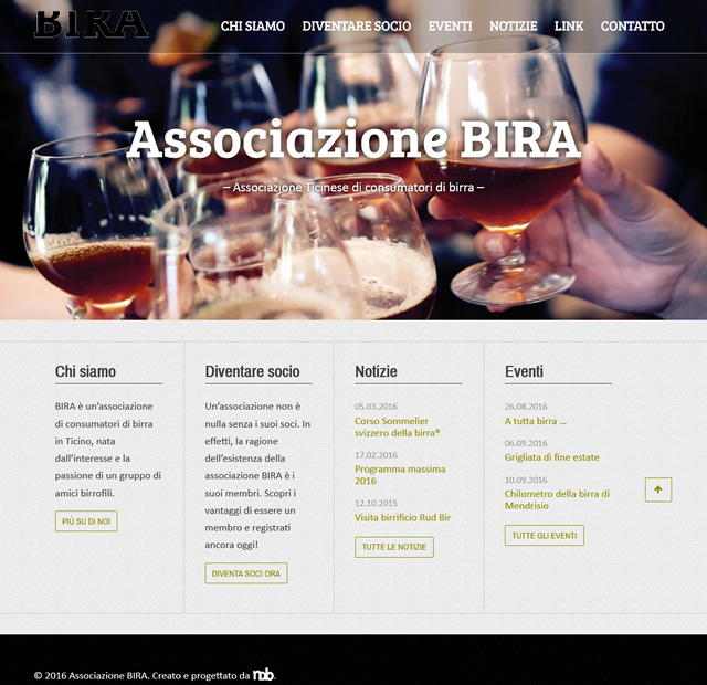 Screenshot Associazione BIRA